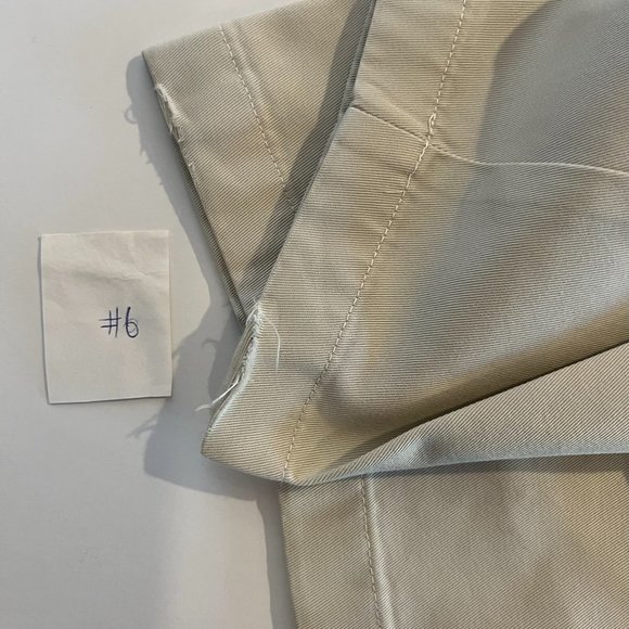 LL Bean Vintage Bayside Wrinkle Free Pleated Twill Cotton Pants w/ Comfort Waist - Picture 7 of 10